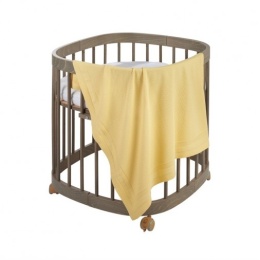 Łóżeczko dziecięce Tweeto 7-w-1 mokka ze strukturą drewna