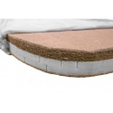 Materac dla dzieci lateks - włókno kokosowe 70 cm / 120 cm - poprute nitki
